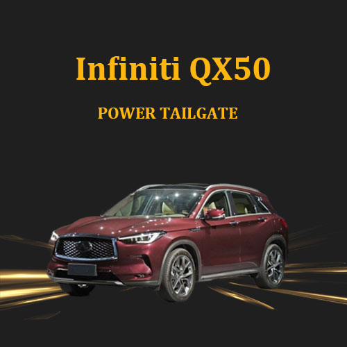 Infiniti new kick-activated tailgate provides hands free opening and closing for Infiniti QX50