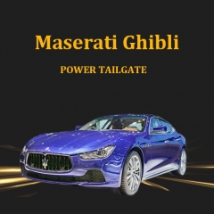 Slow steady quiet foot kick induction Maserati Ghibli hands free electric tailgate lift kit