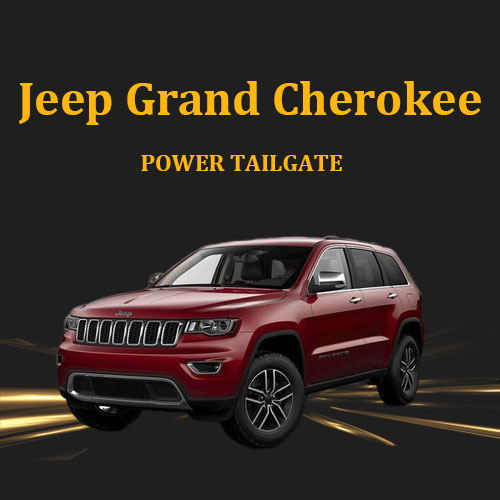 Automotive aftermarked hands free power liftgate with foot sensor for Jeep Grand Cherokee