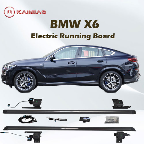 Off-road style aluminium electric trunk boards power running boards for BMW X6