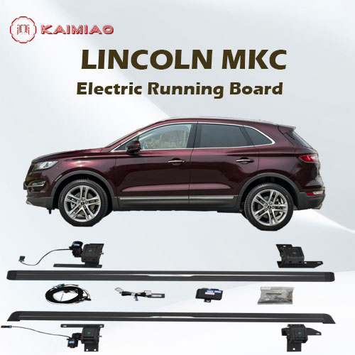 Built-in anti-pinch safety features senses pressure automatic electronic running board for Lincoln MKC