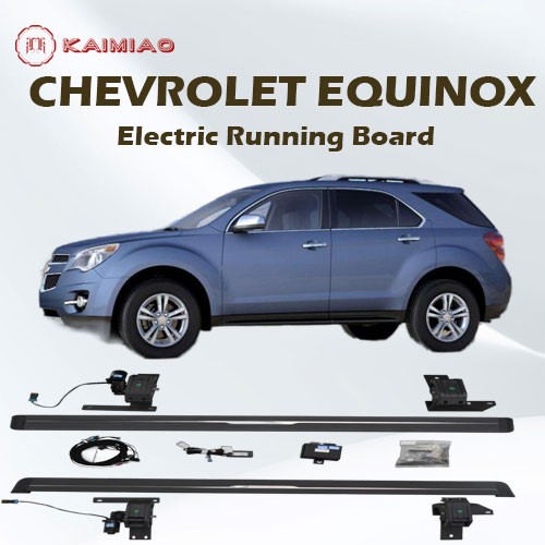 Aluminum alloy electric running board side step kits for Chevrolet Equinox with optional led light kits