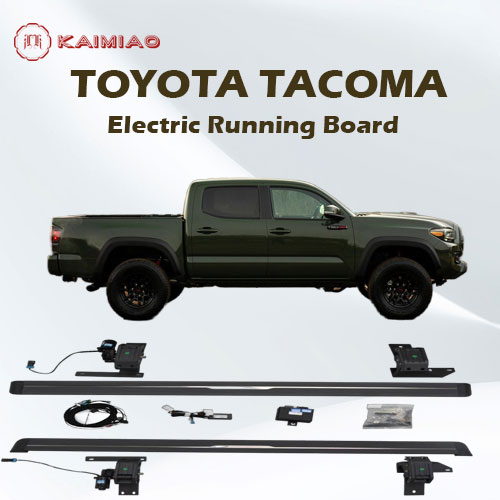 Electric auto retractable power side step integrated power step led light kit for Toyota Tacoma