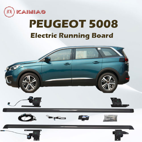 Maximum grip and durability electric running boards for trucks and SUVs for Peugeot 5008